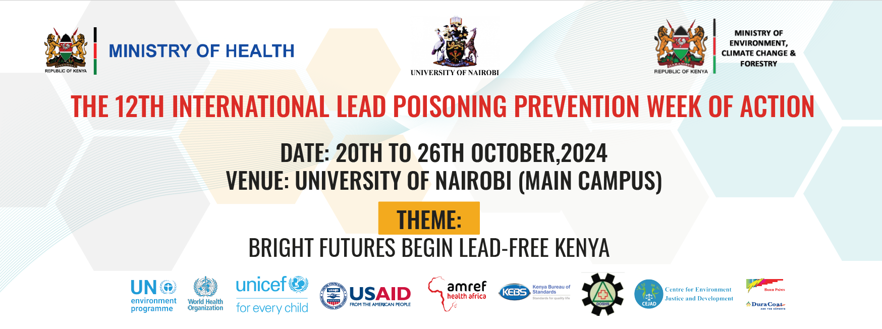 12th International Lead Poisoning Prevention Week of Action (ILPPWA)